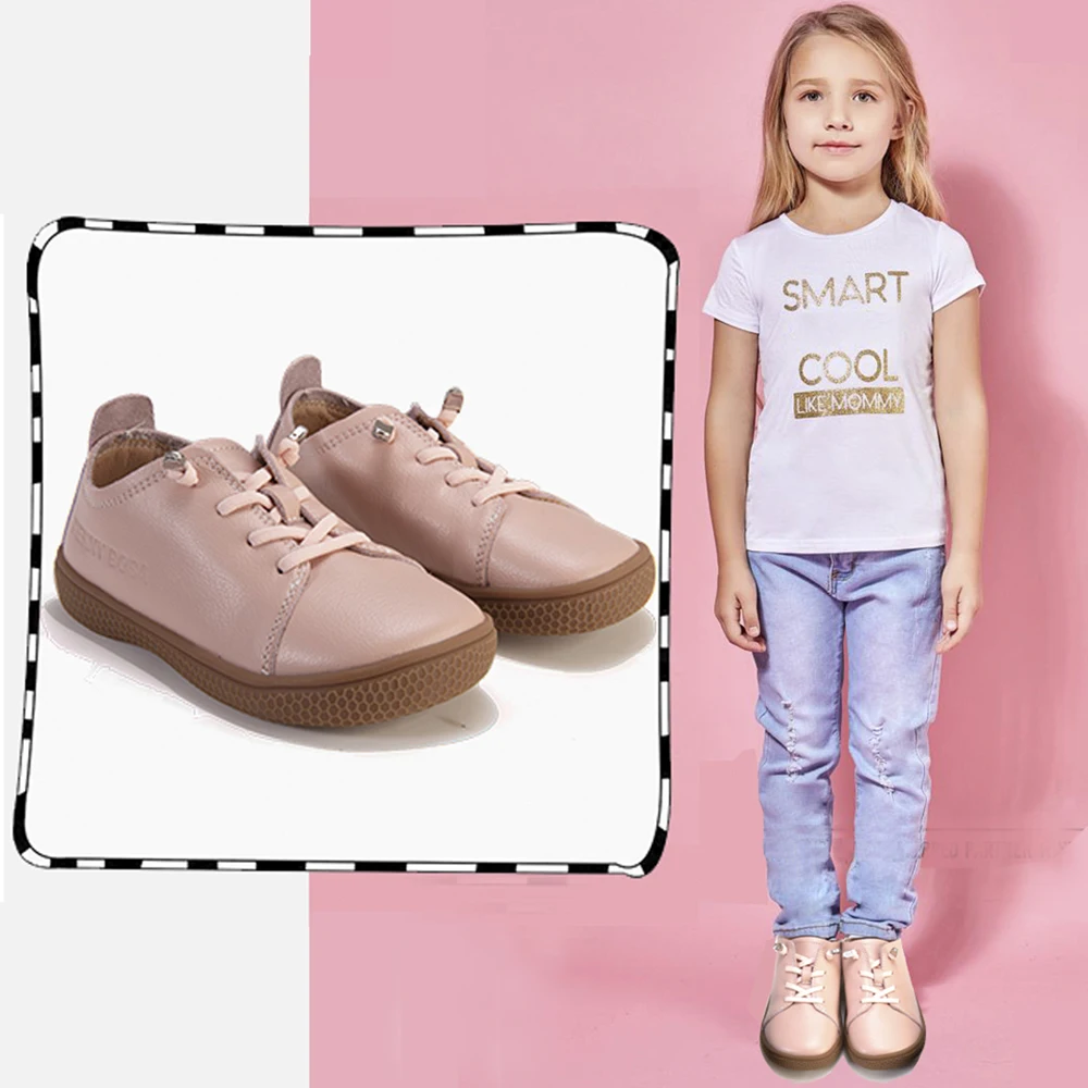 Top Trends: PEKNY BOSA Kids Barefoot Shoes Spring Summer Children Leather Shoes School Uniform Student Sneakers Chaussure Enfant Fille Shoppable Styles - Image 2