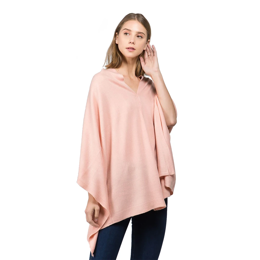 Top Trends: Women Spring Poncho Shawl Lady Autumn Knitted Wrap Solid Color Pullover Sweater Loose Fall Cloak Winter Scarf Wholesale New In Shoppable Styles