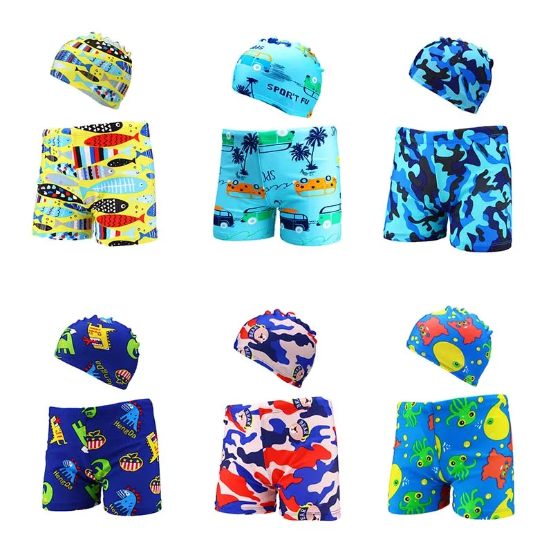 Top Trends: Cartoon Swimming Trunks For Boys Swim Hat Trunks Swimsuit Quick Drying Children&#039;s Swimwear Kids Beach Shorts Boy Bathing Suits Shoppable Styles