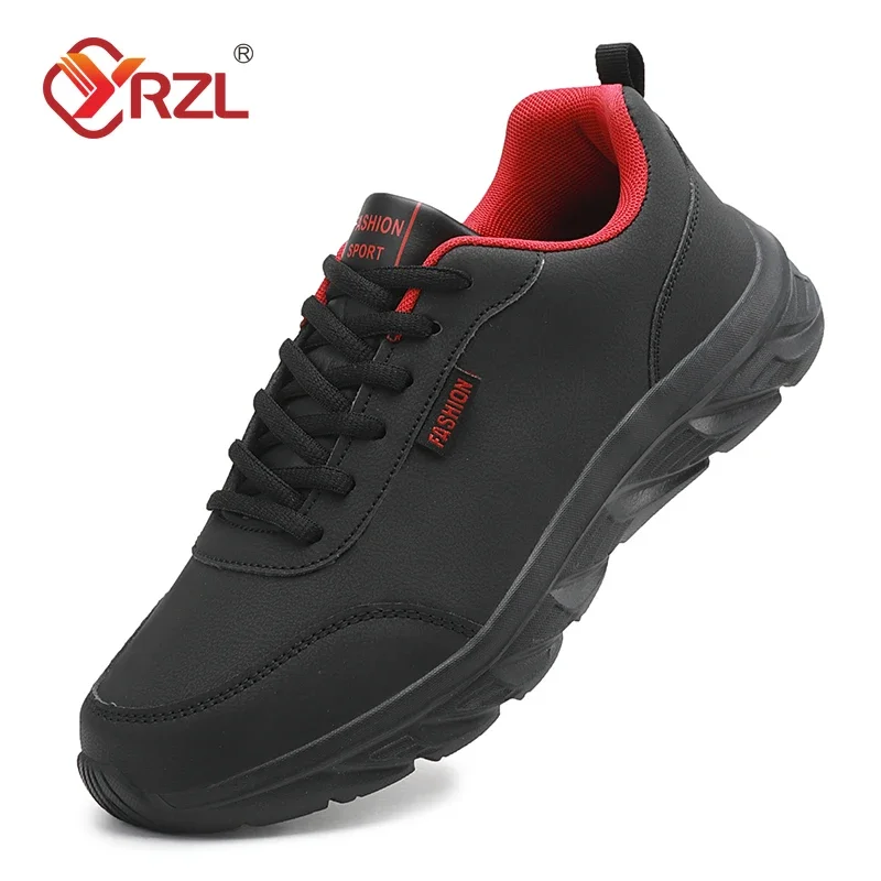 Top Trends: YRZL Running Shoes Waterproof Artificial Leather Sneakers Outdoor Sport Shoes Men Lightweight Walking Casual Sneakers For Men Shoppable Styles