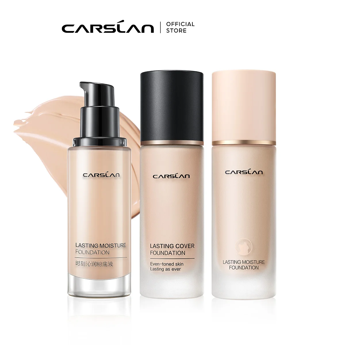 Top Trends: CARSLAN Long-lasting Moisture Matte Liquid Face Foundation Full Coverage Concealer Whitening Oil Control Face Base Makeup Shoppable Styles