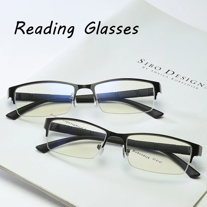 Top Trends: Retro Glasses Quality Men And Women Reading Glasses Business Anti-blue Light Presbyopia Eyewear TR90 Farsight Eyeglasses Shoppable Styles