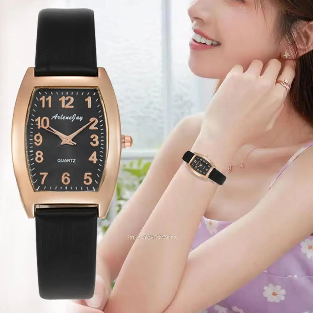 Top Trends: Fashion Rectangle Women Watches Qualities Ladies Wristwatches Quartz Leather Clock 2023 Bayan Kol Saati Female Dress Watch Gift Shoppable Styles