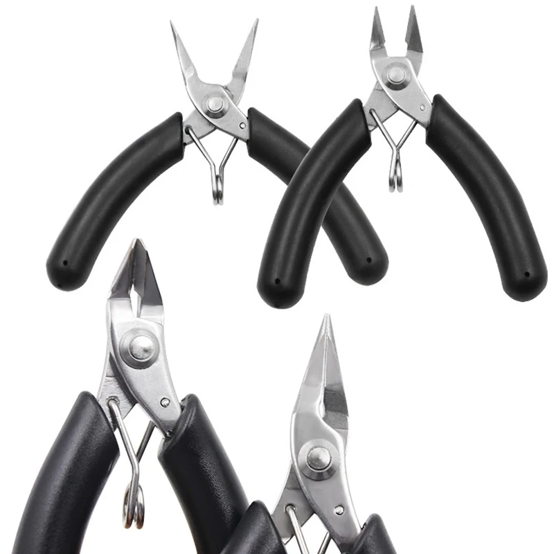 Top Trends: 1pc Jewelry Tools Thicken Handle Stainless Steel Pliers Pliers Steel Wire Cutter For Jewelry Repair Wire Wrapping Crafts Making Shoppable Styles