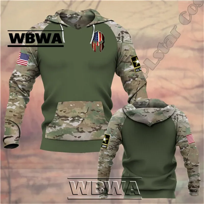 Top Trends: 2023 New Veteran Military Army Suit Soldier Camo Autumn Pullover Fashion Tracksuit 3D Print Men / Women Casual Plus Size Hoodies Shoppable Styles - Image 3