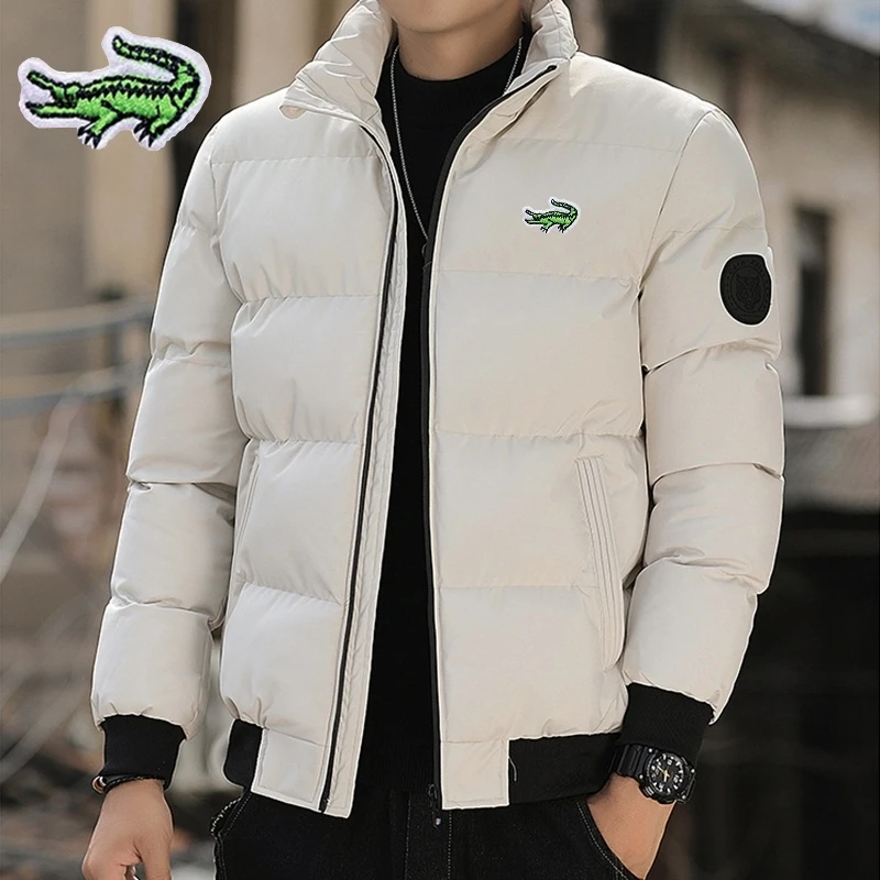 Top Trends: Men&#039;s Embroidered Brand Cotton Jacket, Autumn And Winter High-quality Warm And Fashionable Casual Outdoor Sports Windproof Down Shoppable Styles