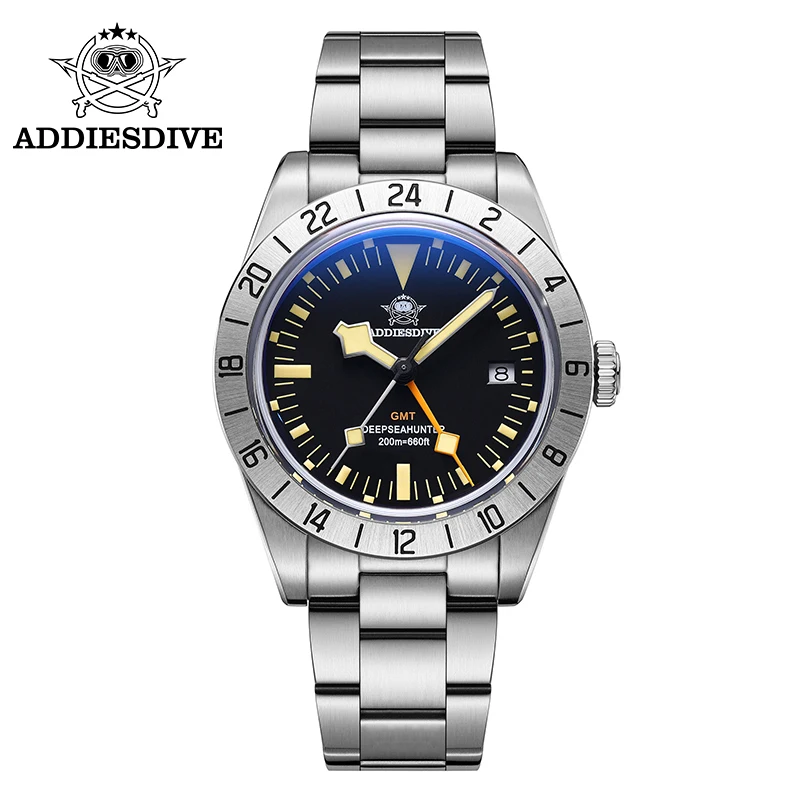 Top Trends: ADDIESDIVE 2023 New Men Watches Luxury Sports Diving Stainless Steel Watch 39mm GMT Business Quartz Wristwatch Waterproof 200m Shoppable Styles