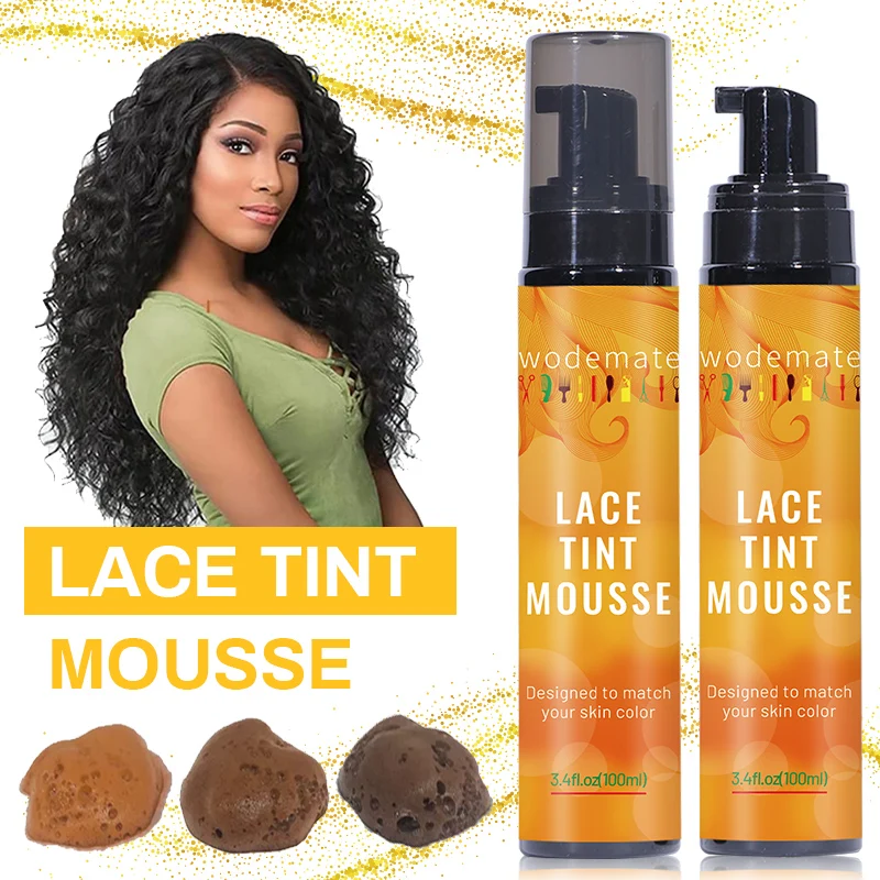 Top Trends: Lace Tint Mousse Waterproof Lace Tint Spray For Lace Wig Light Brown Hair Dye Quick Dry Wig Grids Concealer No Residue Shoppable Styles