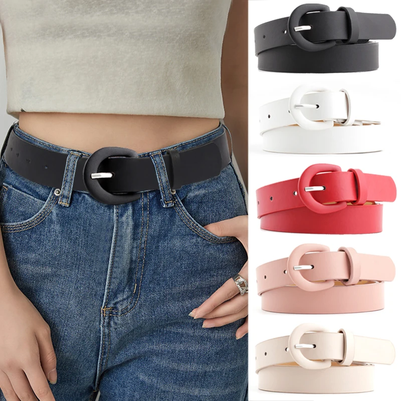 Top Trends: 2020 New Women's Cute Black Red White Wide Leather Waist Belt Female Decorative Waist Strap Belts For Women Jeans Dress Belt Shoppable Styles