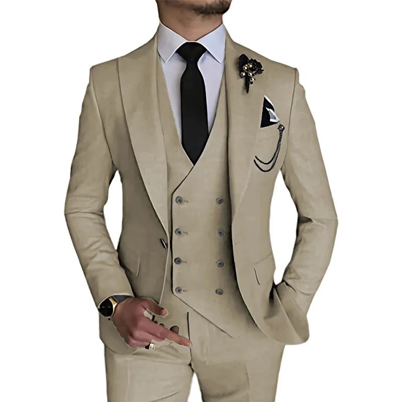 Top Trends: Sophisticated Men's Three Piece Suit - Perfect For Weddings And Special Occasions Trajes Elegante Para Hombres Trajes De Hombre Shoppable Styles - Image 4