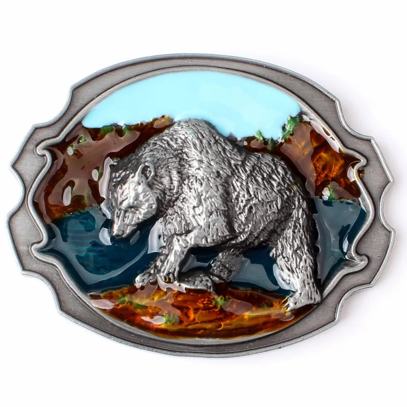 Top Trends: Brown Bear Belt Buckle Homemade Handmade Waistband Components Animal Buckle Shoppable Styles