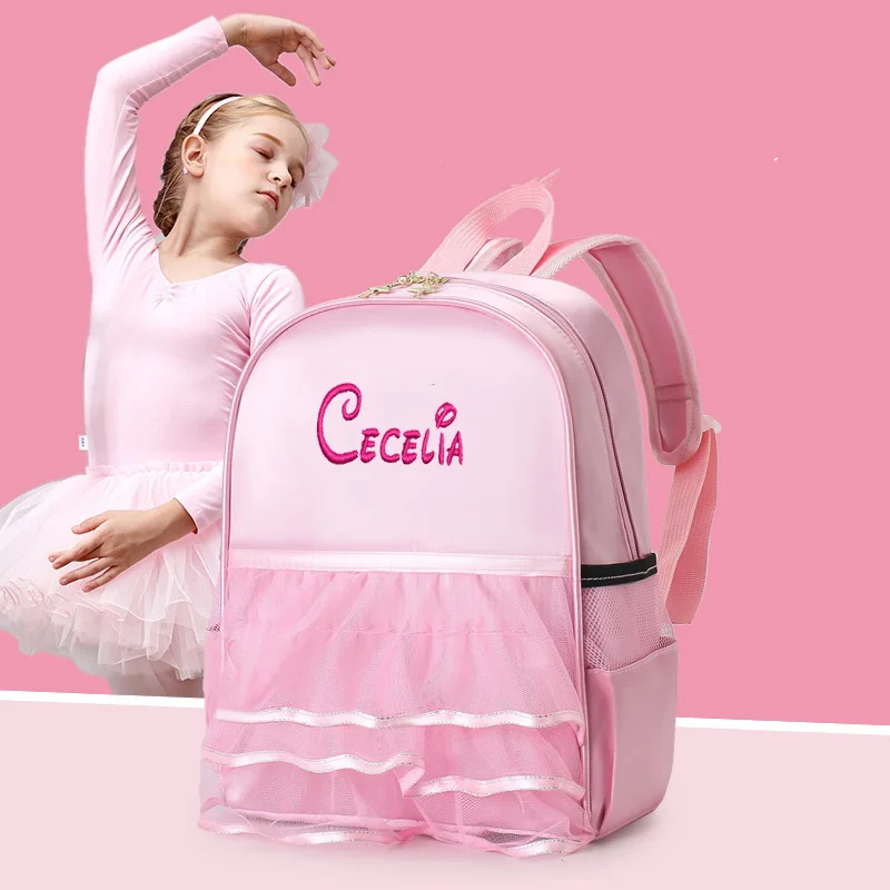 Top Trends: Personalized Girls&#039; Dance Backpack Preschool Primary School Student Backpack Fashion Lace Skirt Solid Color Small Backpack Shoppable Styles