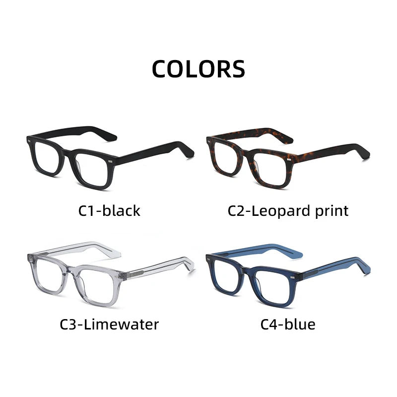 Top Trends: New Acetate Glasses Square Full Frame Eyeglasses Men Women Simple Matte Fashion Spectacles Optical Prescription Eyewear BOA1182 Shoppable Styles - Image 5