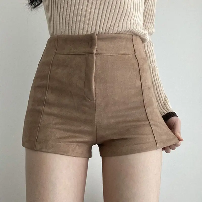 Top Trends: High Waist Slim Black A-line Shorts Spring New Solid Color All-match Youth Shorts Fashion Street Casual Women Clothing XS-XL Shoppable Styles