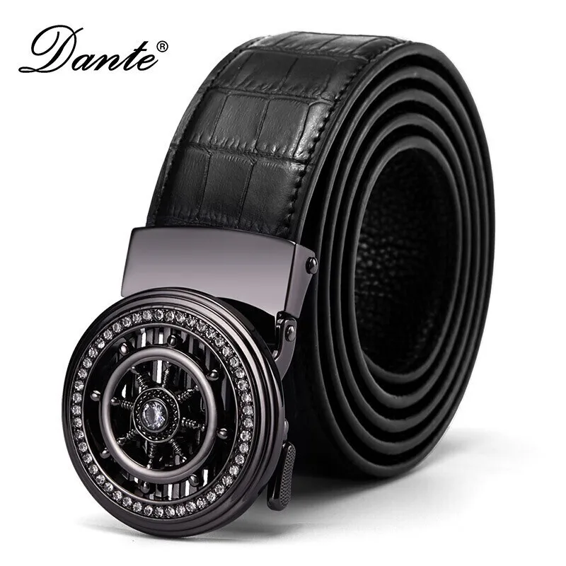 Top Trends: Dante Men Belt Male Genuine Leather Belt Men Strap Belts For Men Automatic Buckle Black Men's Belts Shoppable Styles - Image 4