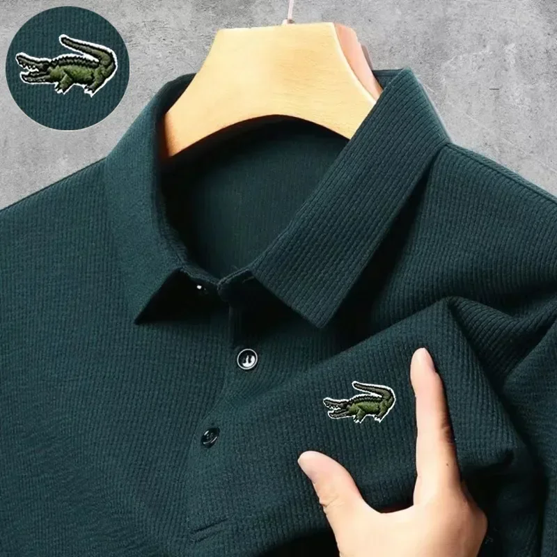 Top Trends: 2023 NEW High Quality Long Sleeve T-shirt Men Mens Polo Shirts Long Sleeve Embroidered T Shirt Men Loose T-shirt Long Sleeve Shoppable Styles