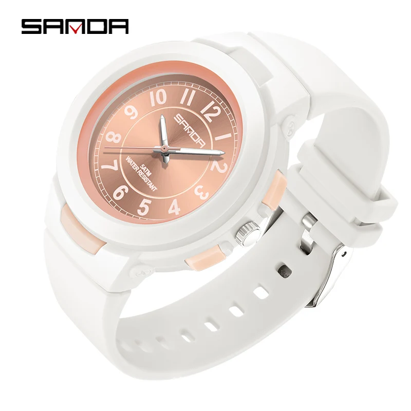 Top Trends: SANDA 2023 New Fashion Trend Ladies Watch Sports 30M Waterproof Wrist Watch Ladies Watch Casual Clock Relogio Feminino 6095 Shoppable Styles