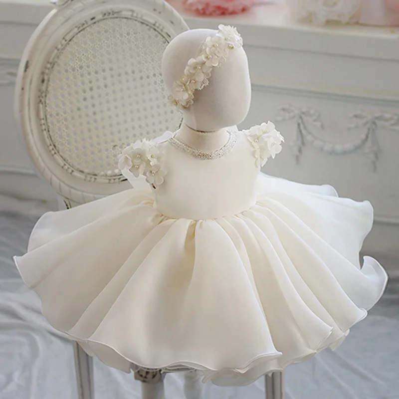 Top Trends: Baby Girl Dress Lace Beading Appliques Baptism Dress For Girls 1st Year Birthday Party Wedding Christening Baby Infant Clothing Shoppable Styles