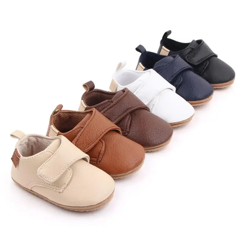 Top Trends: KIDSUN Baby Shoes Girl Boy Unisex PU Leather Rubber Sole Non-slip Hook Loop Infant Toddler First Walkers Fashion Moccasins Shoppable Styles