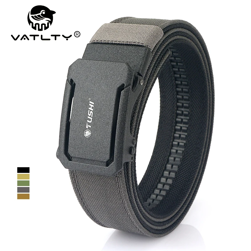 Top Trends: VATLTY New Military Belt For Men Sturdy Nylon Metal Automatic Buckle Police Duty Belt Tactical Outdoor Girdle IPSC Accessories Shoppable Styles