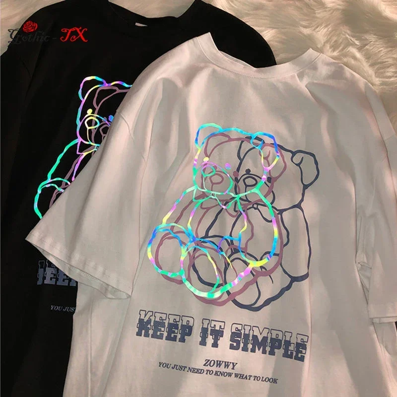 Top Trends: Summer Short Sleeve T-shirt Women&#039;s Trend Design Sense Of Minority Half Sleeve Couple&#039;s Top Trend Y2k Oversized T-Shirts Ulzzang Shoppable Styles