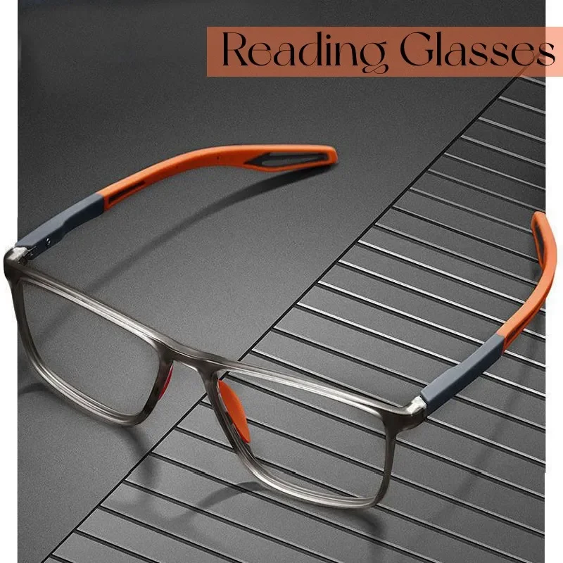 Top Trends: TR90 Sport Reading Glasses Ultralight Anti-blue Light Presbyopia Eyeglasses Women Men Far Sight Optical Eyewear Diopters To + 4.0 Shoppable Styles