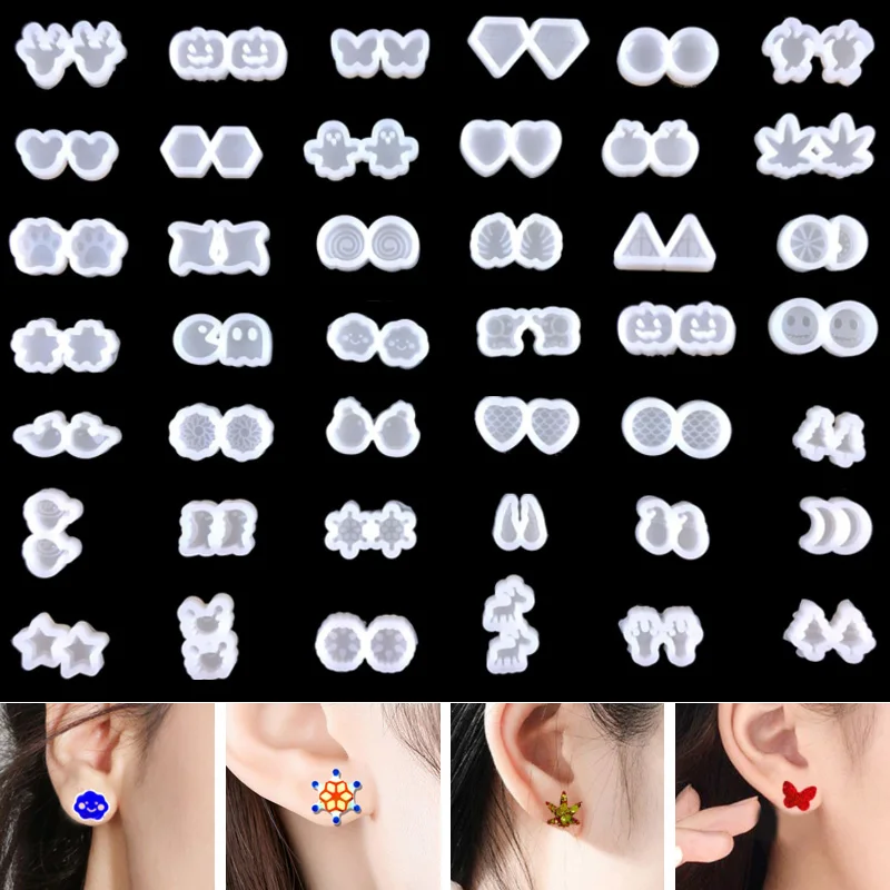 Top Trends: Mini Ear Studs Epoxy Moulds Cute Animal Heart Butterfly Stud Earring / Earrings Decorative Silicone Moulds Jewelry Making Supplies Shoppable Styles