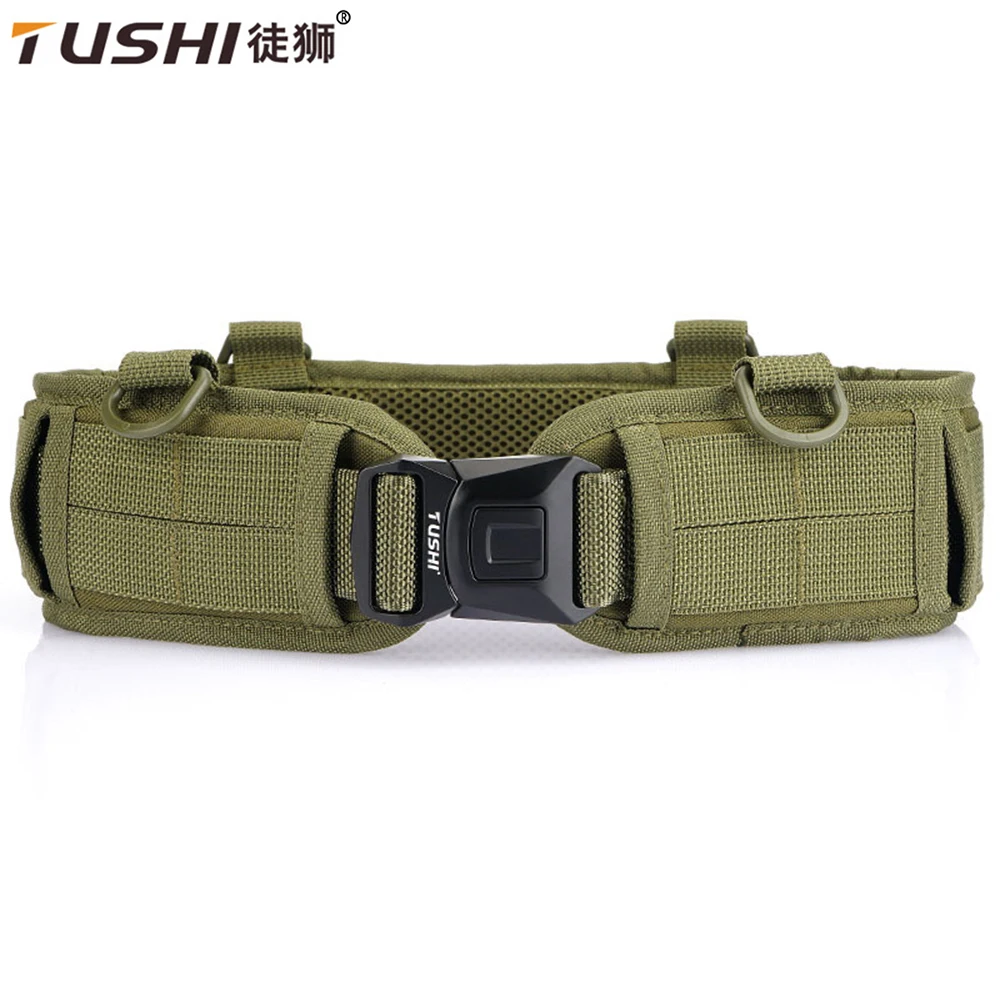 Top Trends: TUSHI Tactical Bison Style Outdoor Molle Waist Seal Inner And Outer Belt Quick Detach Metal Buckle Lightweight Military MC Belt Shoppable Styles