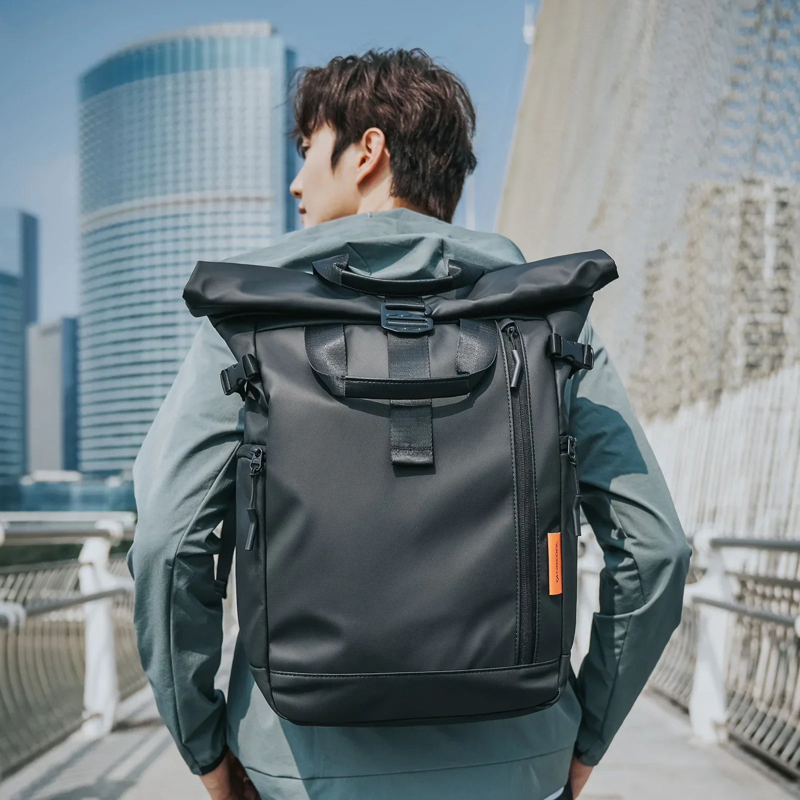 Top Trends: Men's Fashion Backpack Travel Waterproof Backpack Expandable Large Capacity Laptop Bag Multi Function School Bag Mochila Weekend Shoppable Styles - Image 5