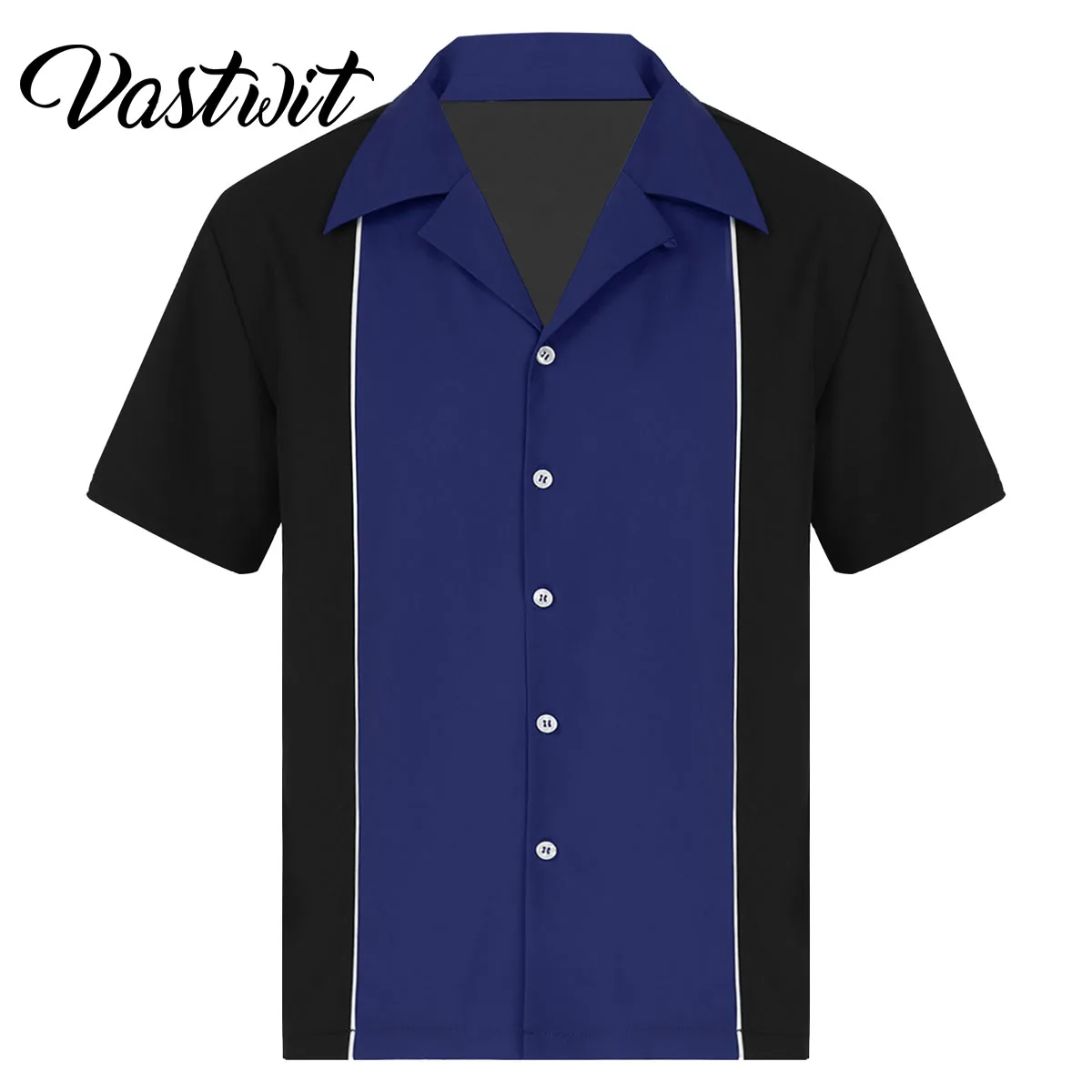 Top Trends: Mens Casual Shirt Fahion Bowling Shirt Cuban Style Retro Short Sleeve Camp Vintage Button Up Casual Shirt Shoppable Styles