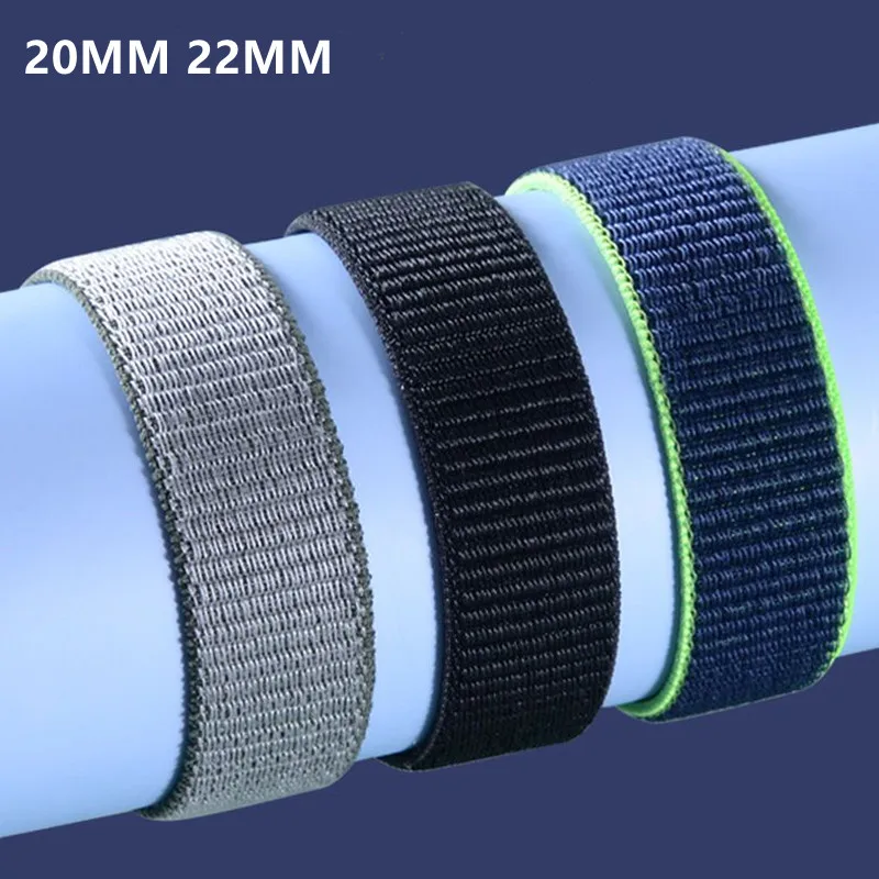 Top Trends: Nylon Watch Strap For Amazfit GTR-GTS-4-3-2-2e-Mini-Pro-stratos 2 Correa Sport Loop Bracelet Amazfit Bip-U-3-pro Band 22mm 20mm Shoppable Styles