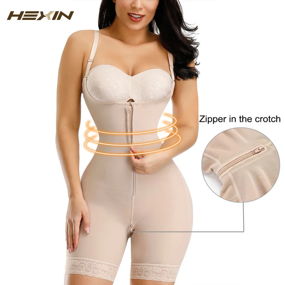 Top Trends: Fajas Colombianas Detachable Straps Full Body Shaper Tummy Slimming Postpartum Stage 3 Girdle Push Up Butt Lifter Shapewear Shoppable Styles