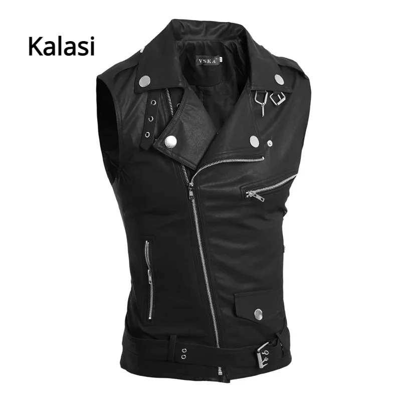 Top Trends: Casual PU Men Vest Waistcoat Winter Jacket Turn-Down Vests Thicken Warm Coat Sleeveless Leather Clothes Male Clothing Xx Shoppable Styles