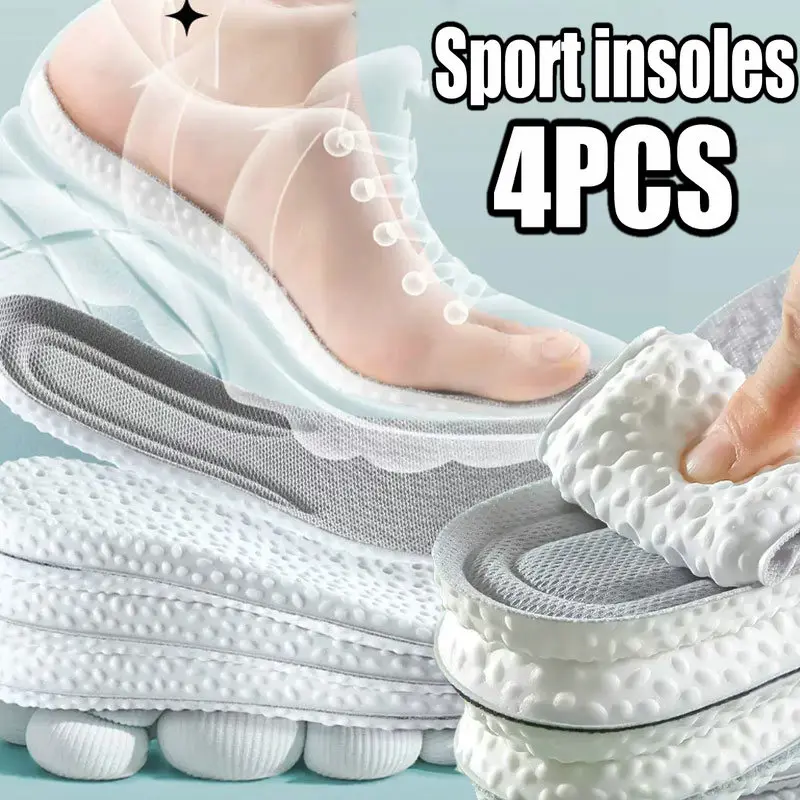 Top Trends: Massage Shoes Insoles Super Soft EVA Sports Insole For Feet Running Basket Shoe Sole Arch Support Orthopedic Inserts Unisex Shoppable Styles