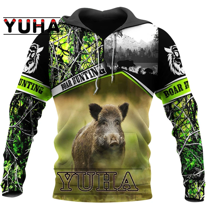 Top Trends: Newest Boar Hunter Animal Hunting Camo Tattoo 3DPrint Pullover Newfashion Streetwear Sweatshirts / Hoodies / Jacket Shoppable Styles - Image 6