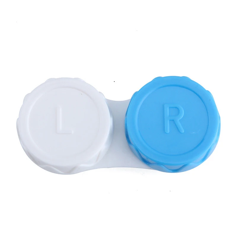 Top Trends: 1Pcs Contact Lens L+ R Cases Storage Holder Case Soaking Container Travel Accessaries Box For Lenses Travel Contact Lenses Box Shoppable Styles