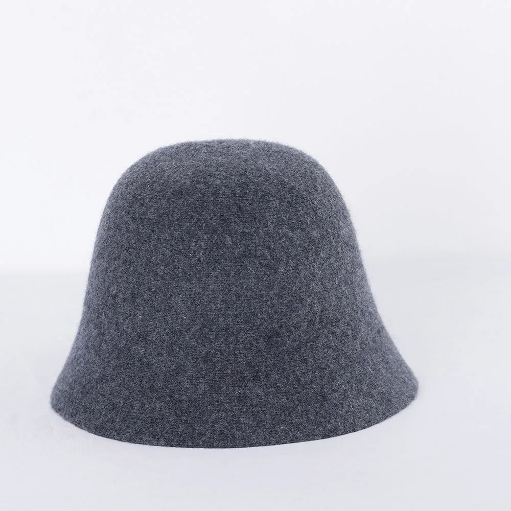 Top Trends: 2022 New Winter Wool Bucket Hats For Womens Panamas Foldable Fashion Solid Colour Hat Outdoor Trave For Giftl Free Shipping Shoppable Styles - Image 3