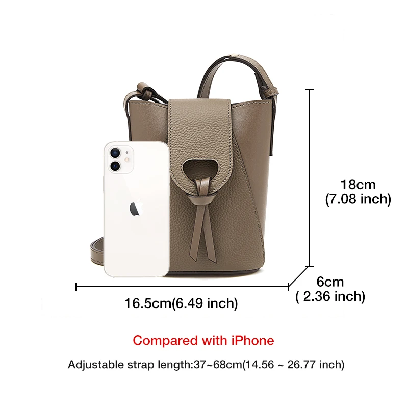 Top Trends: FOXER Mini Phone Bag Travel Lightly For Girl Fashion Crossbody Bag High Quality Small Women Split Leather Shoulder CellPhone Bag Shoppable Styles - Image 2