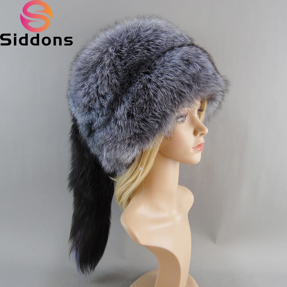 Top Trends: 2024 Unisex Real Fox Fur Beanies Hat Mongolian Hat Unique Process Fox Tail Design Luxury Winter Warm Hats For Fashion Bomber Hat Shoppable Styles