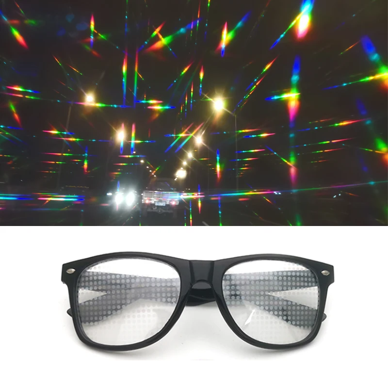 Top Trends: 2021 Phoenix Ultimate Diffraction Glasses-3D Prism Effect EDM Rainbow Style Rave Frieworks Starburst Glasses For Festivals Shoppable Styles