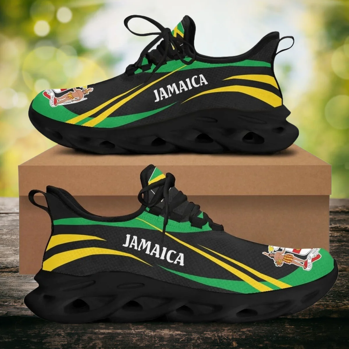 Top Trends: Jamaica Flag Shoes For Men 2023 Blade Running Casual Sneaker Breathable Footwear Custom Design Trainer Male Zapatos Para Hombres Shoppable Styles