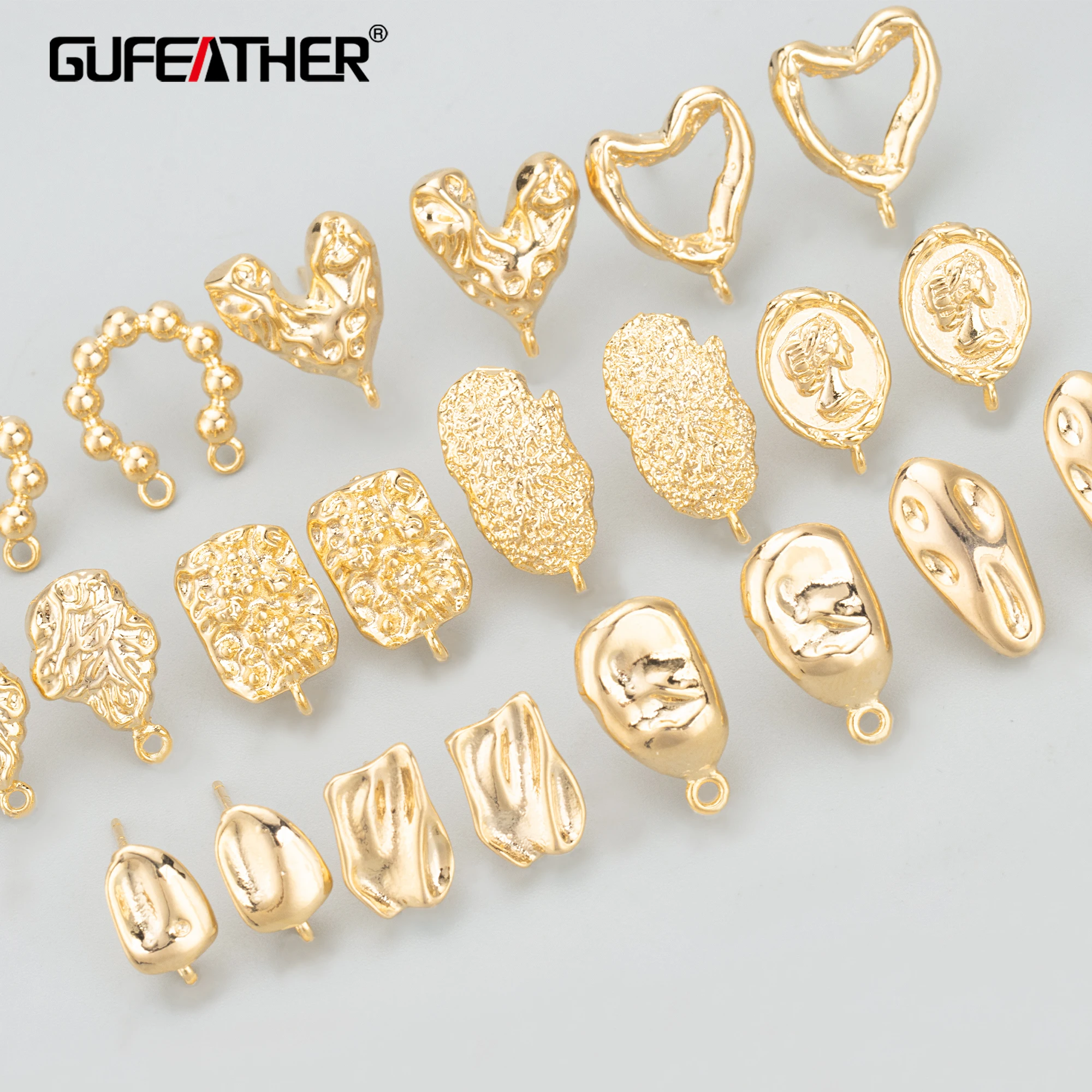 Top Trends: GUFEATHER MD33, jewelry Accessories, 18k Gold Rhodium Plated, copper, hand Made, charms, diy Earrings, jewelry Making, 6pcs / lot Shoppable Styles