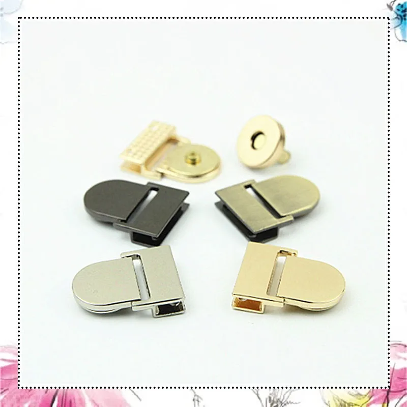 Top Trends: Fashion 4 Pcs Magnetic Clasp Turn Lock Twist Locks Metal Hardware For DIY Craft Replacement Handbag Bag Purse Accessories New Shoppable Styles