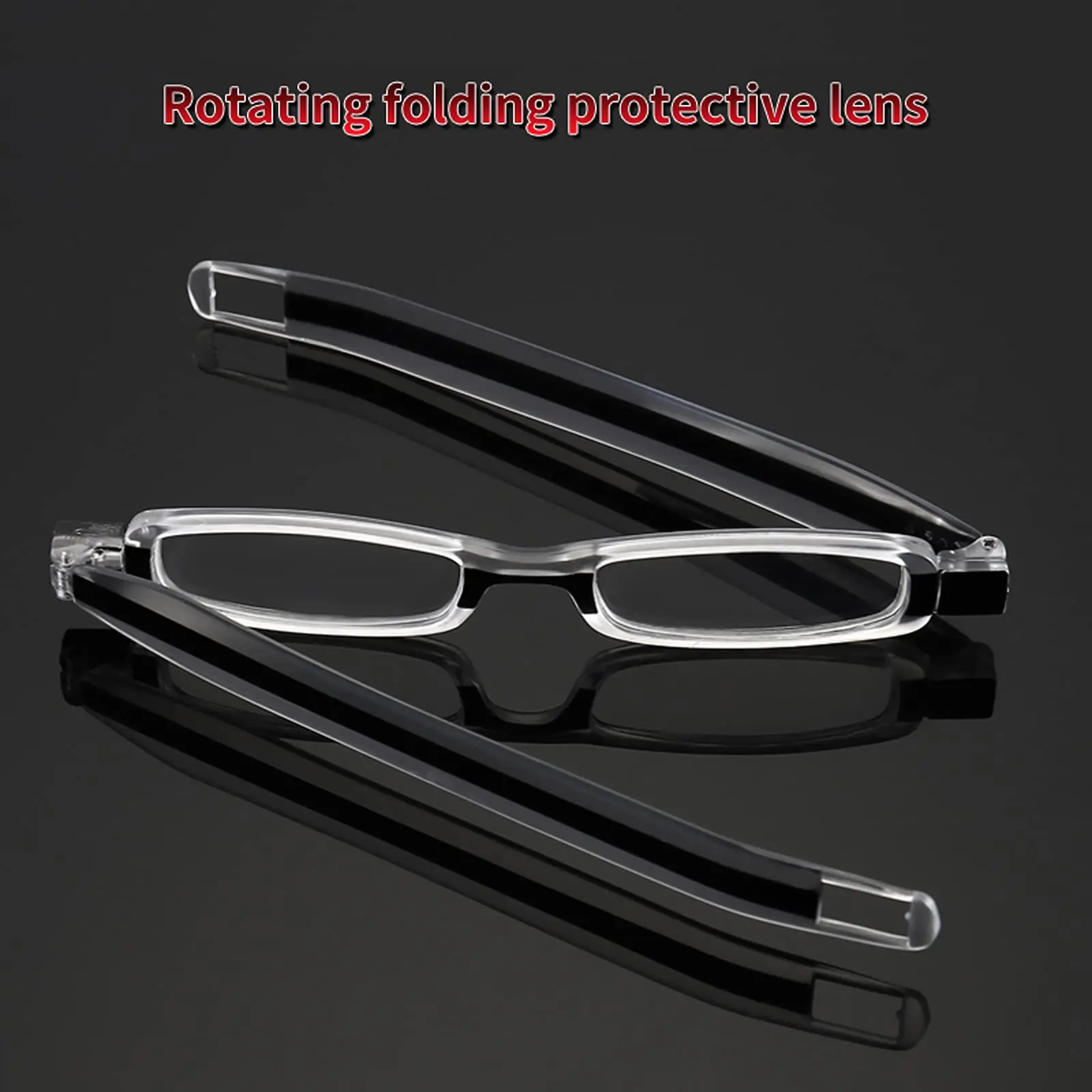 Top Trends: Eyeezi Folding Reading Glasses For Men Women 360 Rotating Portable Presbyopia Frame Male Degree Glasses Mini Lightweight Reader Shoppable Styles