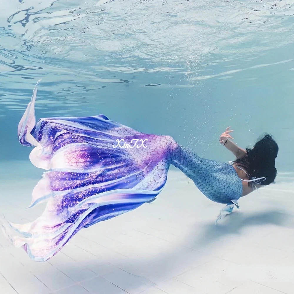 Top Trends: NEW Arrival Big Mermaid Tail Adult Women Aquarium Diving Show Beach Costume For Photo Shooting Girls Sexy Mermaid Dress Shoppable Styles