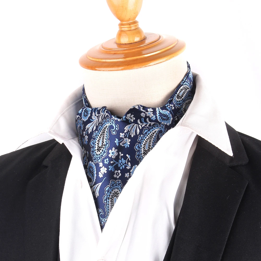 Top Trends: New Men Cashew Tie Wedding Formal Cravat Ascot Scrunch Self British Gentleman Polyester Soft Floral Paisley Neck Tie Gravatas Shoppable Styles - Image 5