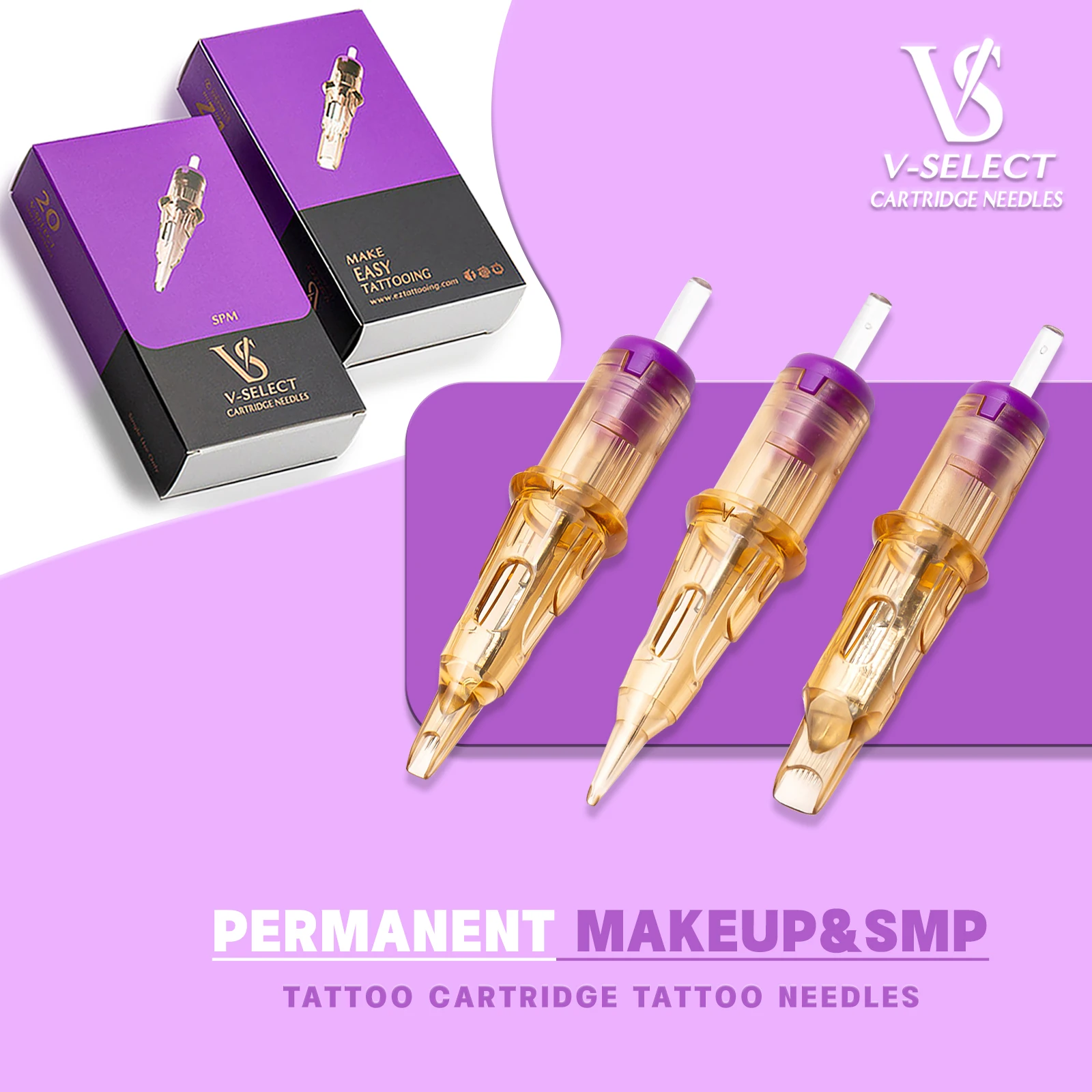 Top Trends: EZ V System Permanent Makeup Cartridge Tattoo Needles Micropigmentation Permanent Make-Up Eyebrows Eyelinver Lips Microblading Shoppable Styles