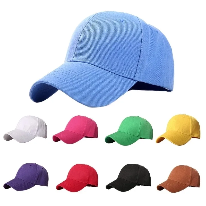 Top Trends: Men Women Multiple Colour Baseball Cap Peaked Cap Solid Color Adjustable Unisex Spring Summer Dad Hat Shade Sport Baseball Cap Shoppable Styles