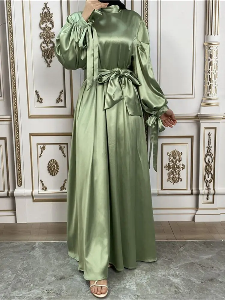 Top Trends: Ramadan Satin Abaya Turkey Islam Pakistan Muslim Hijab Modest Long Dress Abayas For Women Robe Longue Femme Musulmane Vestido Shoppable Styles