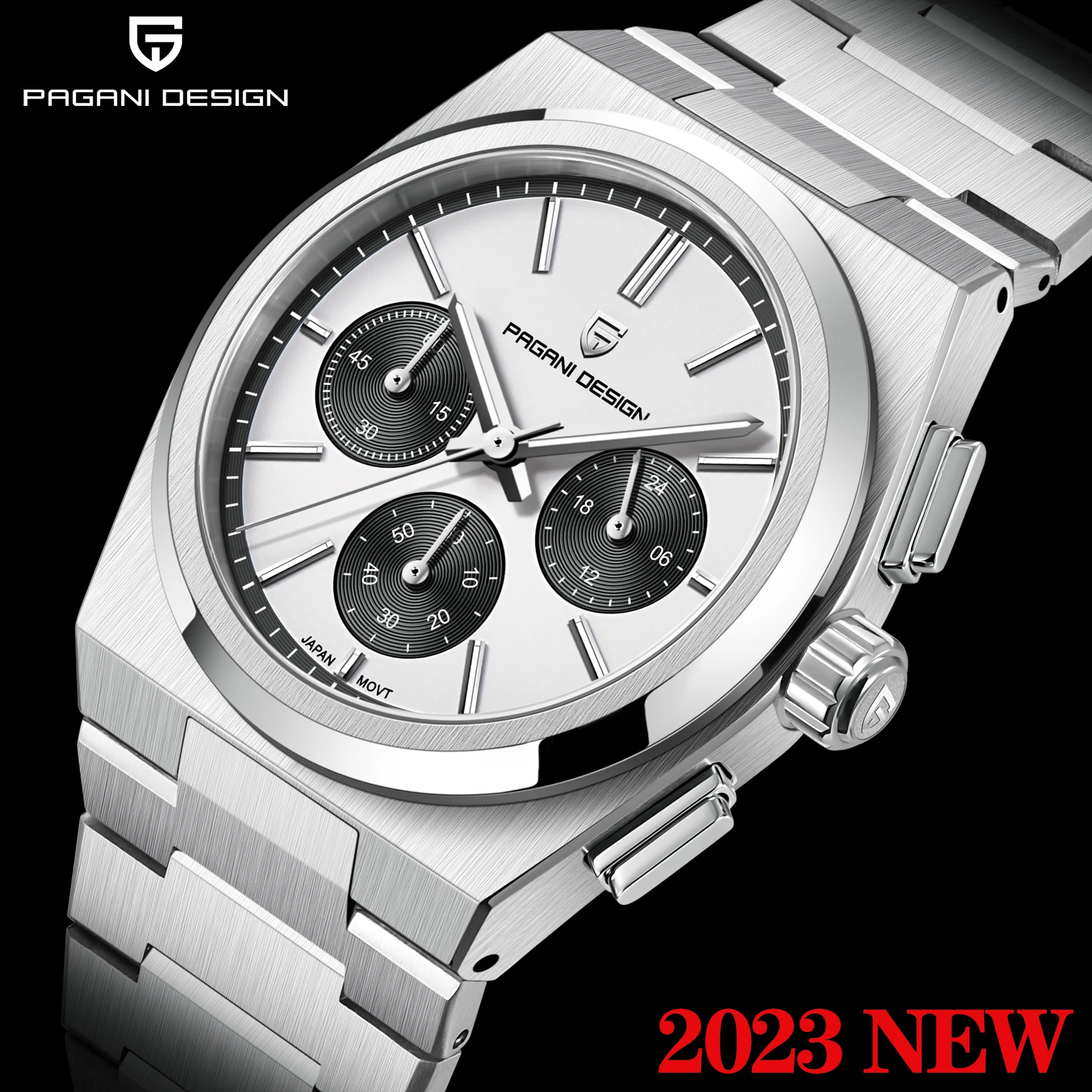 Top Trends: PAGANI DESIGN 2023 New Classic Men's Sport Quartz Watches Sapphire Stainless Steel VK63 Waterproof Clock Relogios Masculinos Shoppable Styles